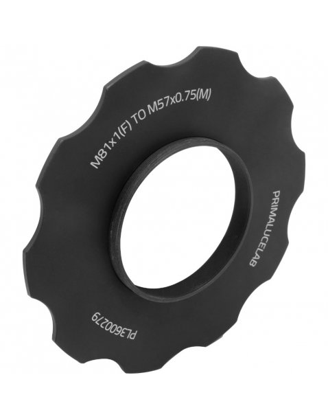 Adattatore da M81 a M57 con stop ring per ESATTO 3" e ARCO 3"|ESATTO 3"|Primalucelab it