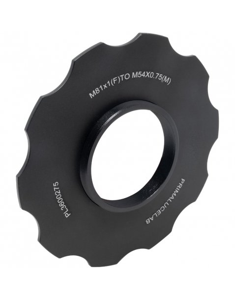 Adattatore da M81 a M54 con stop ring per ESATTO 3" e ARCO 3"|ESATTO 3"|Primalucelab it