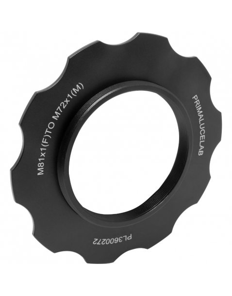 Adattatore da M81 a M72 con stop ring per ESATTO 3" e ARCO 3"|ESATTO 3"|Primalucelab it