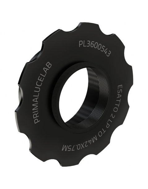 Adattatore da M60 a T2 con stop ring per ESATTO 2" LP|ESATTO 2" LP|Primalucelab it