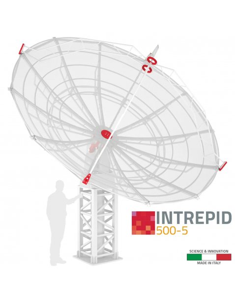 INTREPID 500-5 sistema d’antenna 5.0m per stazione di terra in banda L/S