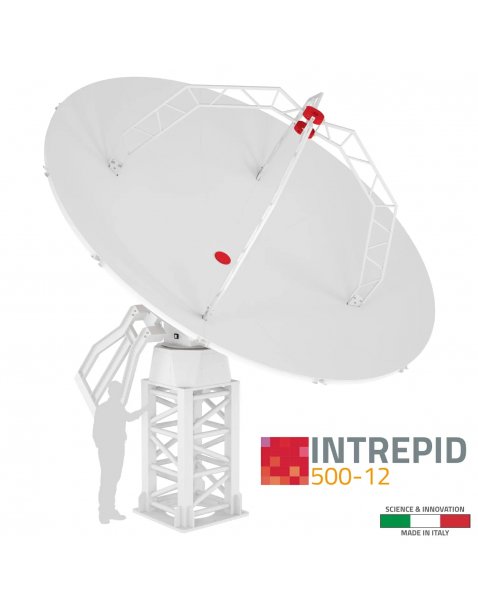 INTREPID 500-12 sistema d’antenna 5.0m per stazione di terra in banda S/X