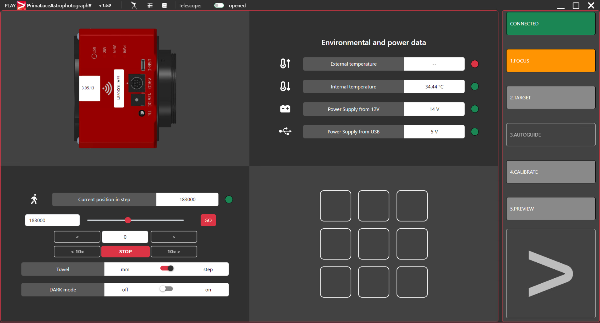 PLAY: come usare il tab FOCUS per controllare il focheggiatore ESATTO o il motore SESTO SENSO 2