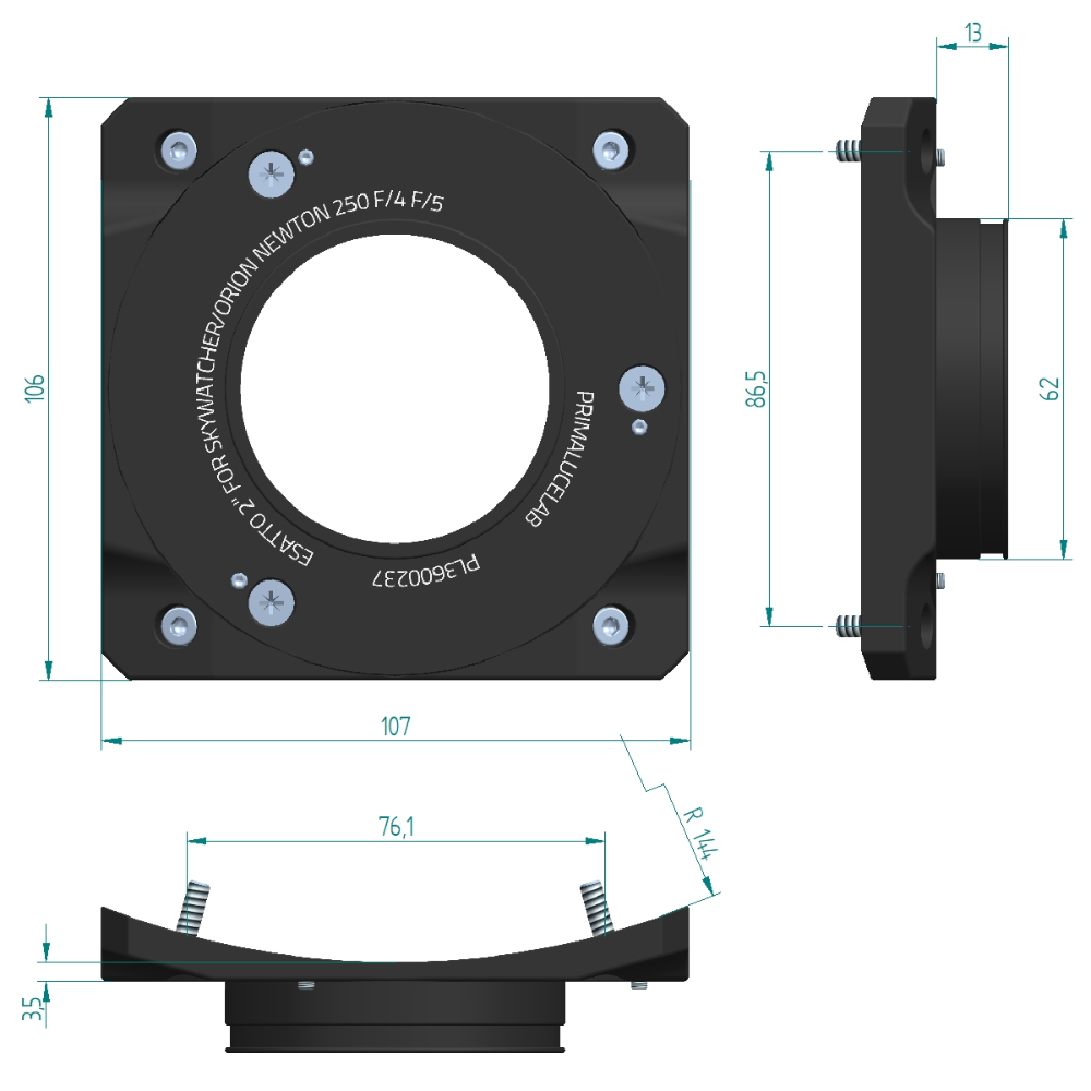 Adapter ESATTO 2 for SkyWatcher/Orion Newton 250 f4 and f5