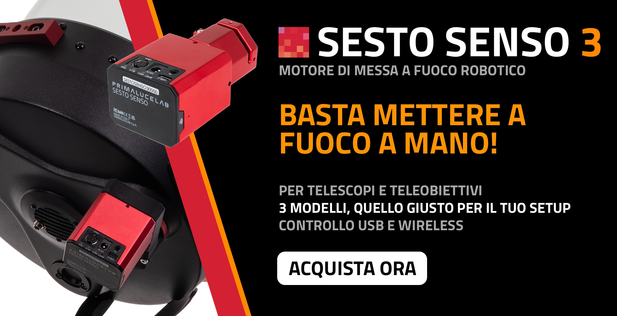 SESTO SENSO 3 motore di messa a fuoco robotico